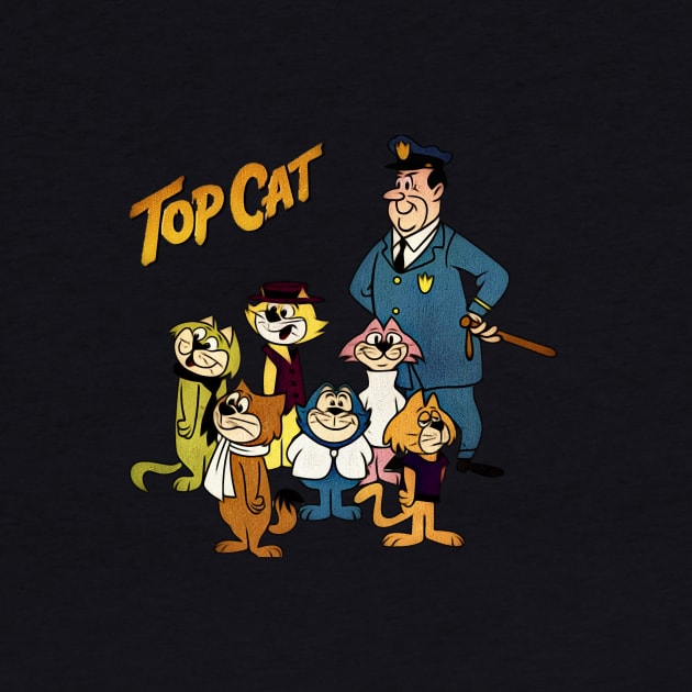 Top Cat, Vintage Retro Cartoon, summer by RainbowRetro